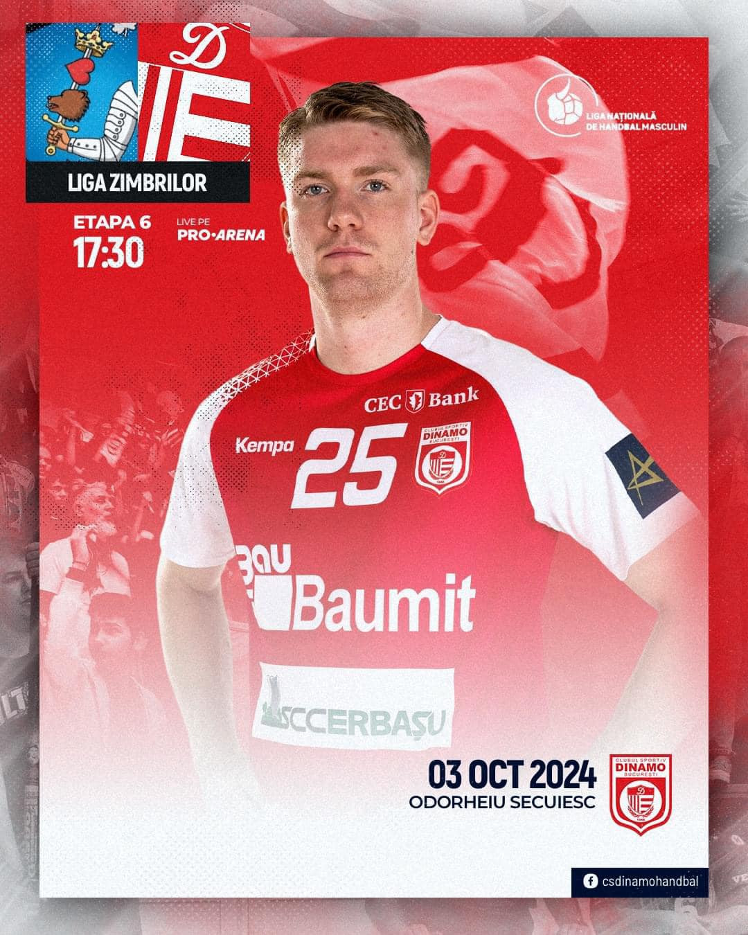 CSM Odorheiu Secuiesc - Dinamo 25-36 a fost pe Pro Arena și VOYO! &rdquo;Dulăii&rdquo; sunt invincibili &icirc;n toate competițiile &icirc;n acest sezon